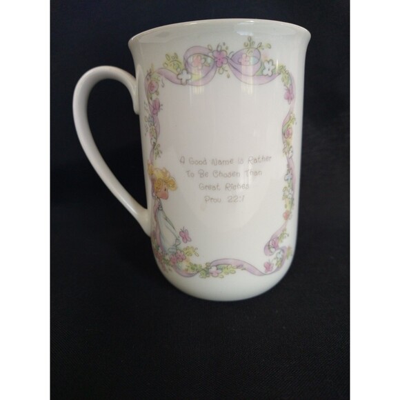 Precious Moments BLANK Name Personalization Mug 1989 Bible Scripture Quote - Picture 5 of 8